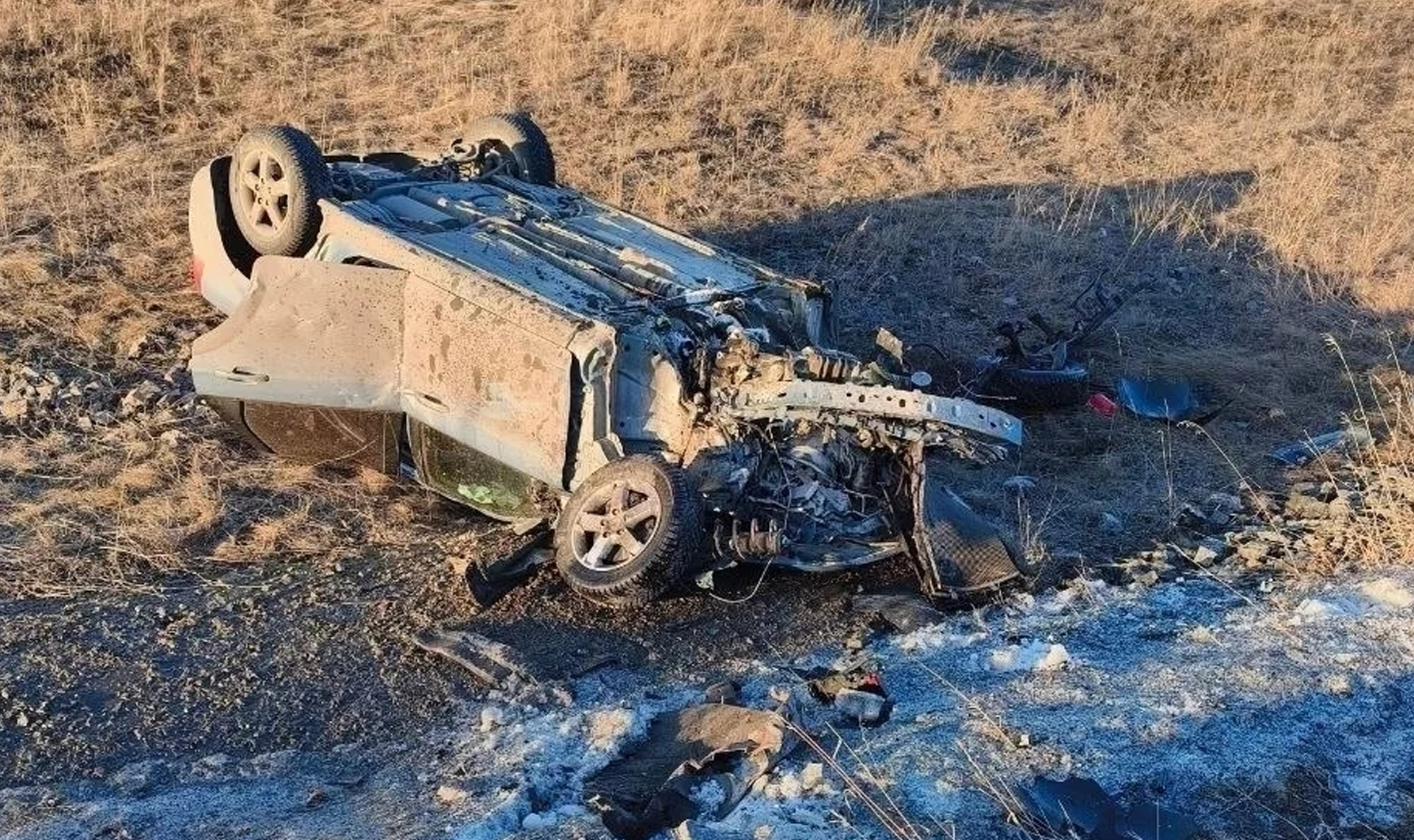 Водитель "Лады" скрылся! Отечественное авто влетело в "Форд" на участке дороги Банное-Магнитогорск