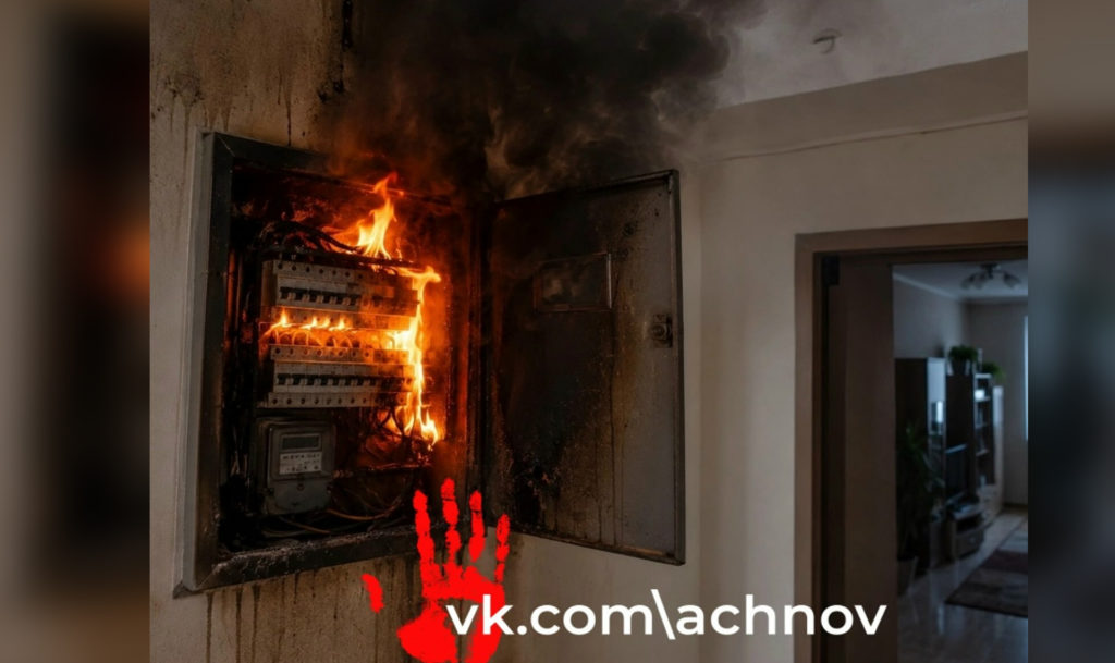 Щиток загорелся в пятиэтажке на Танкистов